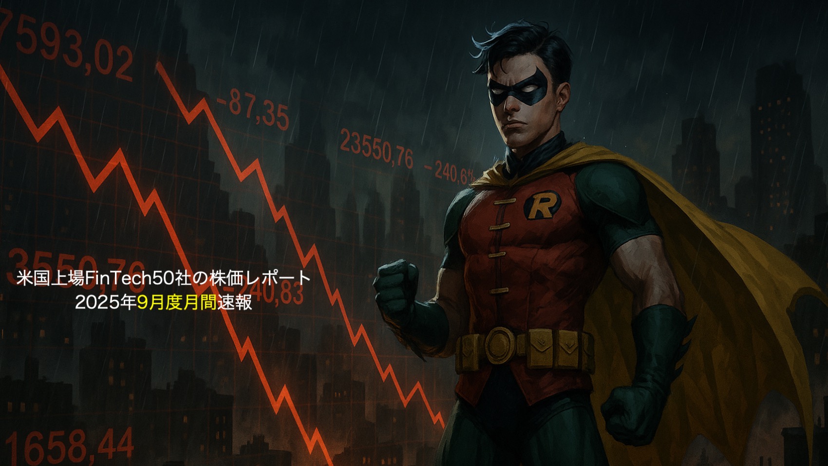 米国株】ラスト10日で急失速。しかし、ロビンだけは違った（上場FinTech 25年9月度月間実績） | NCB Library 金融・決済の ”なぜ?!”  が見える