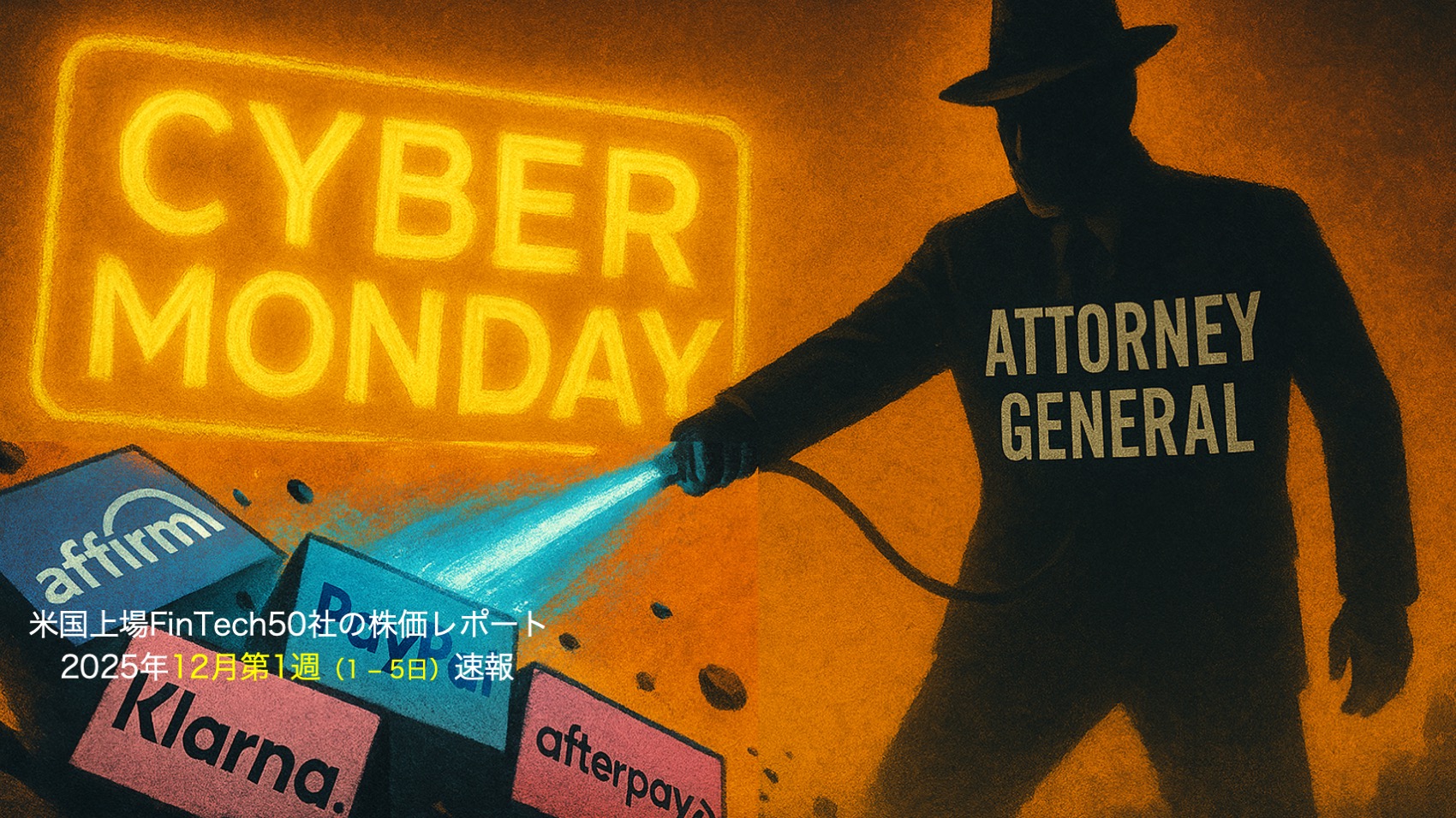 米国株】年末商戦当日にBNPLへ司法の鞭が直撃（上場FinTech 25年12月第1週） | NCB Library 金融・決済の ”なぜ?!”  が見える