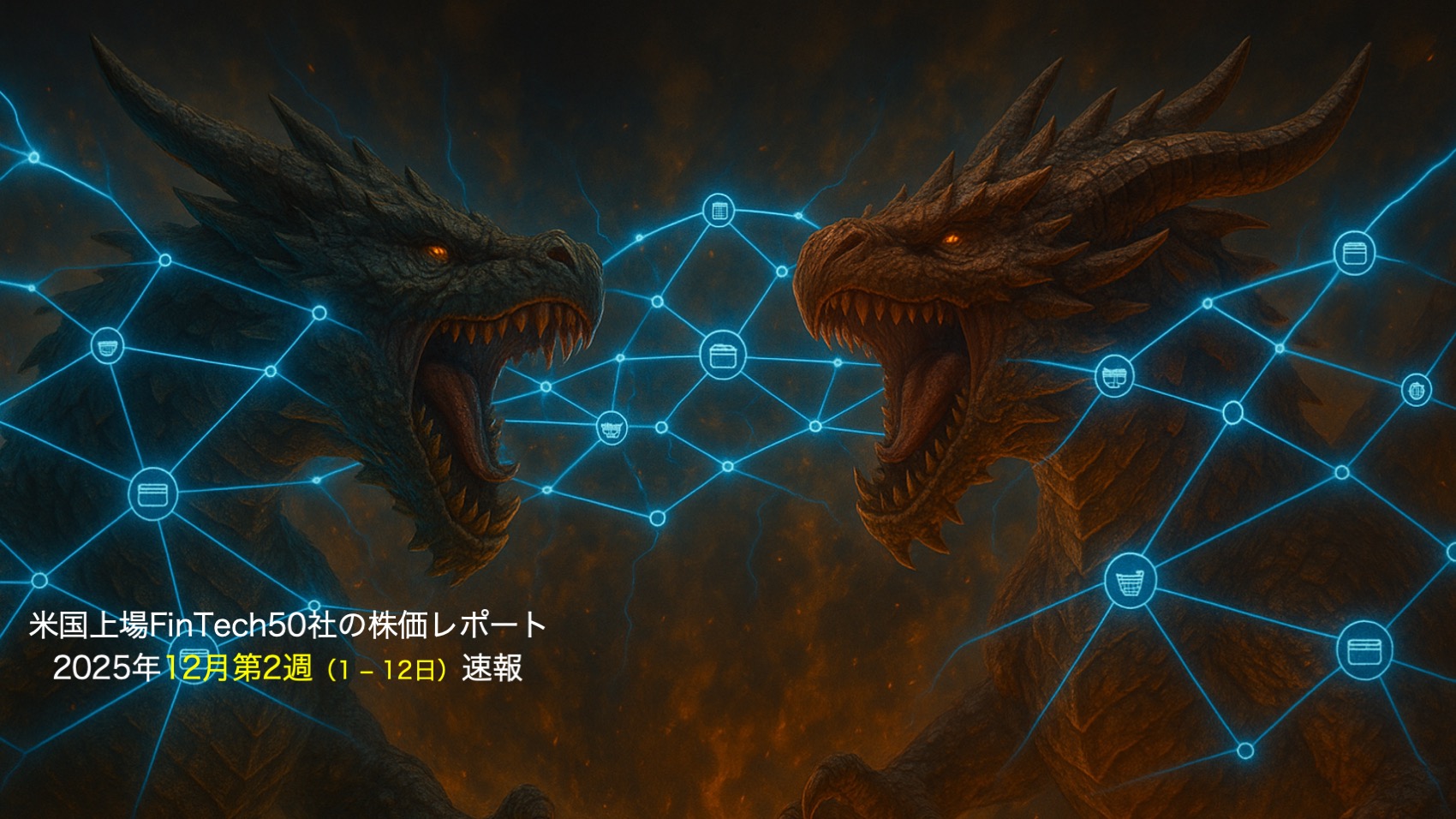 米国株】1週間で+8.5兆円。決済界の”双龍”復活でIndex急騰（上場FinTech 25年12月第1-2週） | NCB Library  金融・決済の ”なぜ?!” が見える