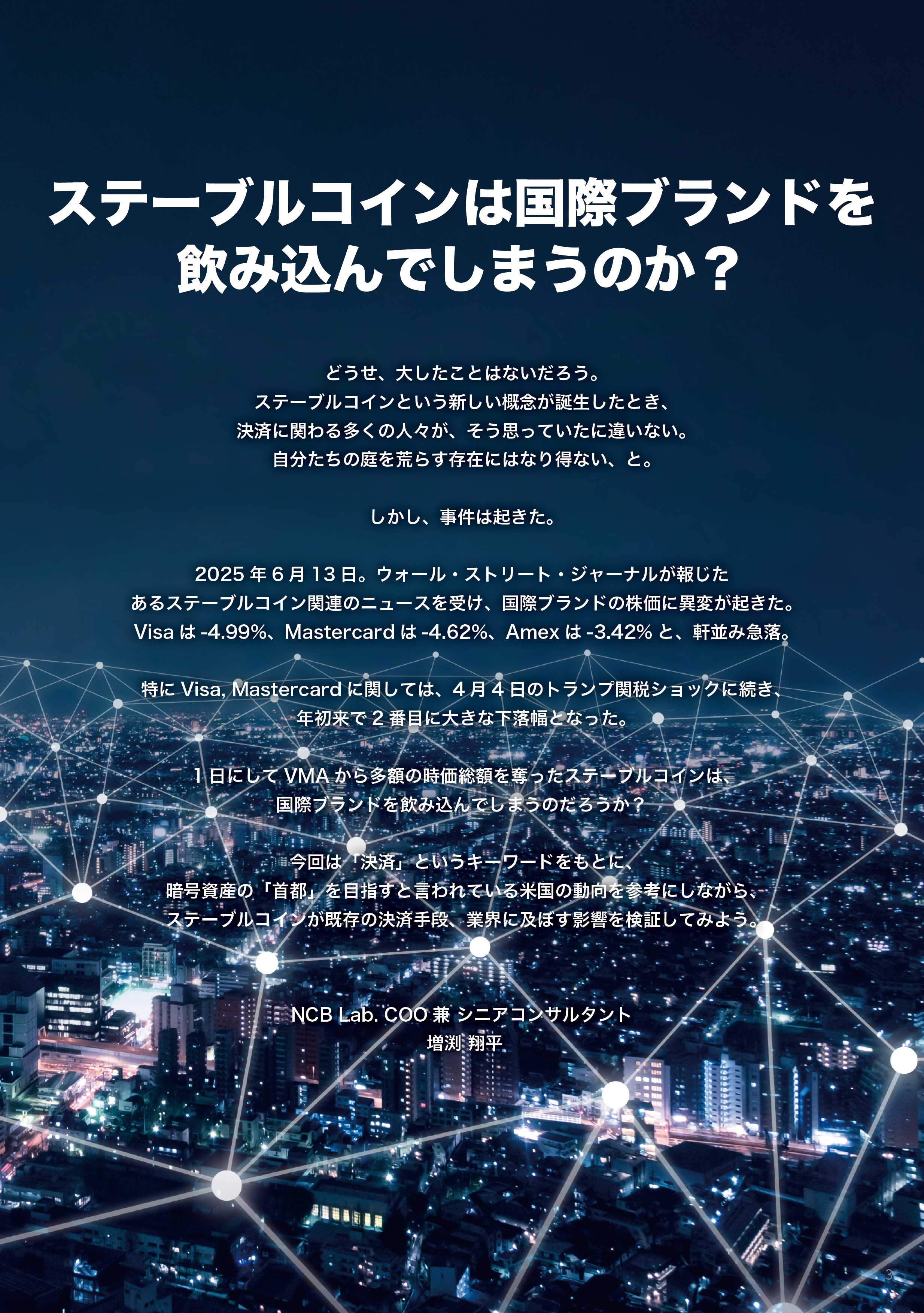 ステーブルコインは国際ブランドを飲み込んでしまうのか？ Will stablecoins swallow up international  brands? | NCB Library 金融・決済の ”なぜ?!” が見える